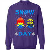 Snow Day Shirt For Detroit Lions Vs Minion Fans pingpong