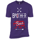 Brother Shirt Buffalo Plaid Family Camping Bear Tee - Premium Short Sleeve T-Shirt