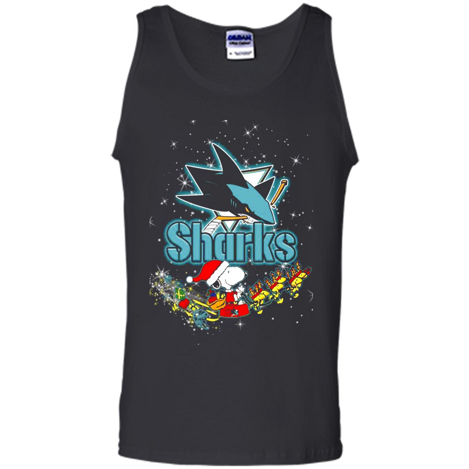 Snoopy Christmas San Jose Sharks - Tank Top