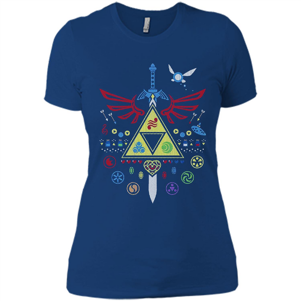Song of Christmas Time the Legend of Zelda Ugly Sweater Perfect Christmas - Ladies' Boyfriend T-Shirt