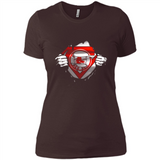 Boston Red Sox And Superman Fans - Ladies' Boyfriend T-Shirt
