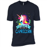 Unicorns are born in Capricorn Birthday Rainbow Gift Custom Ultra Cotton