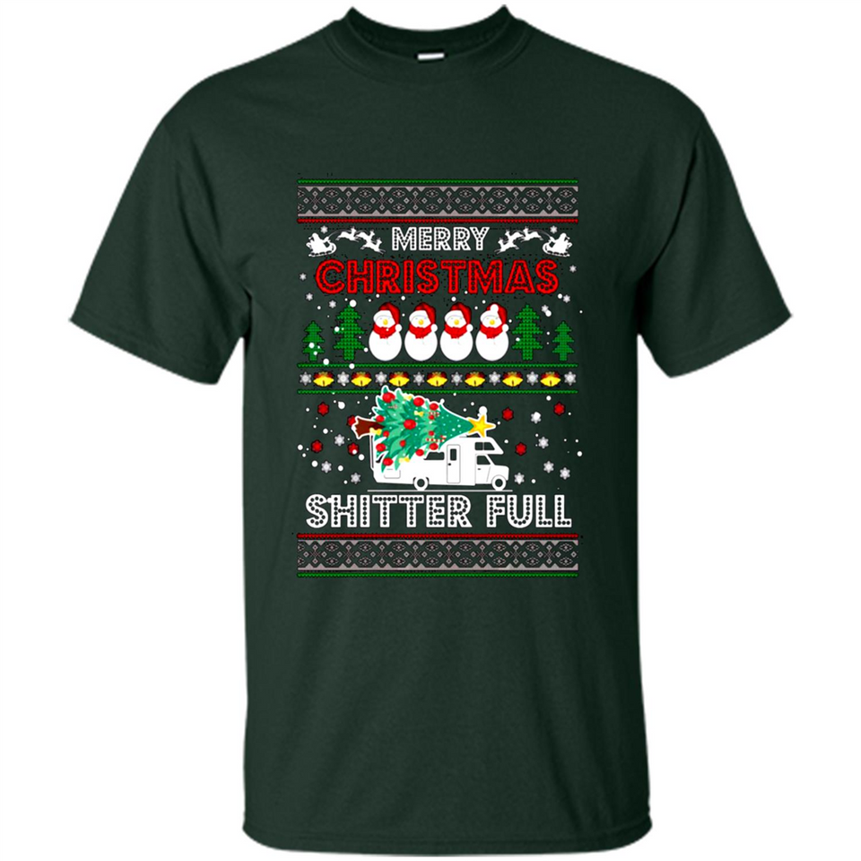 Merry Christmas Shitter Full Christmas Tree Snowman PING PONG