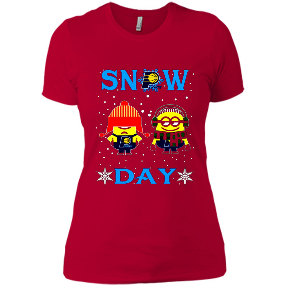 Snow Day Shirt For Indiana Pacers Vs Minion Fans pingpong
