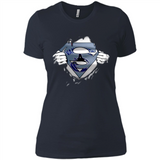 Vancouver Canucks And Superman Fans - Ladies' Boyfriend T-Shirt
