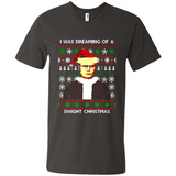 I'm dreaming of a Dwight Christmas sweatshirt - Men's V-Neck