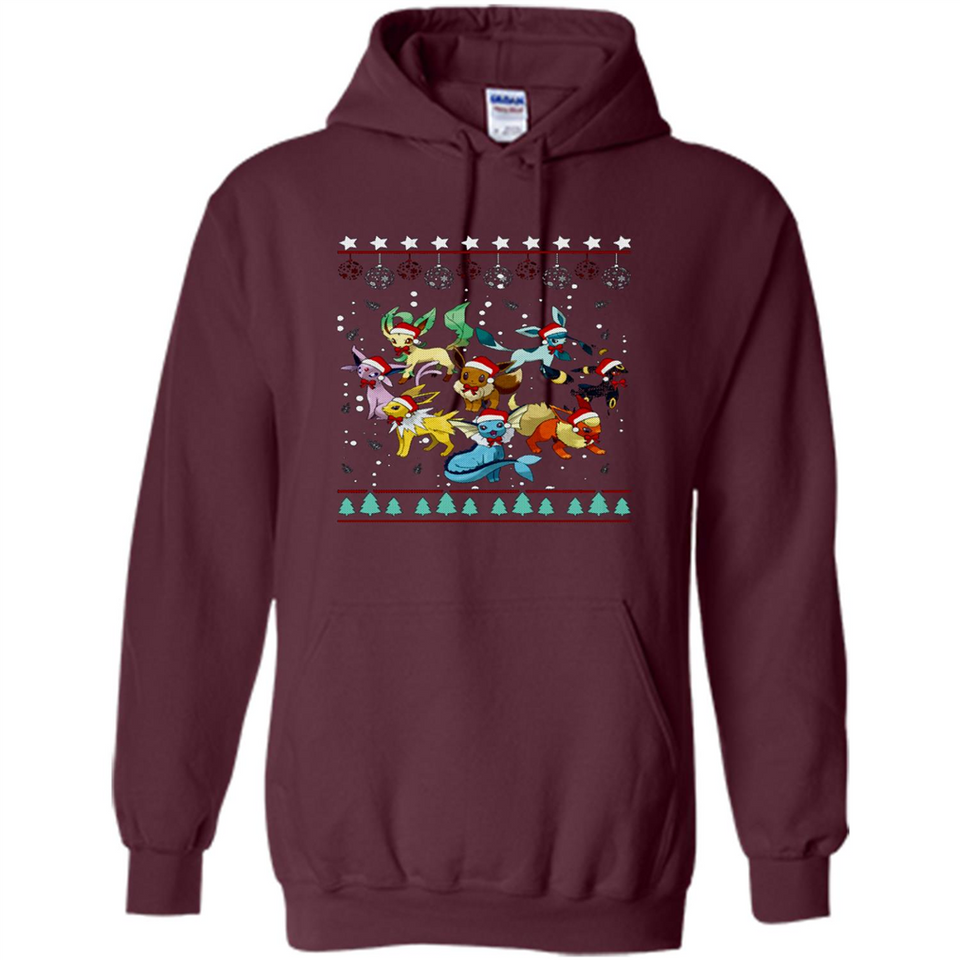 Pokemon Eeveelutions Ugly Christmas Sweater Perfect Christmas PINGPONG