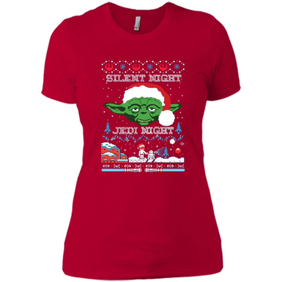 YODA SILENT NIGHT JEDI NIGHT CHRISTMAS UGLY SWEATER