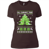 Oh Chemist Tree Ugly Christmas Sweater - Ladies' Boyfriend T-Shirt