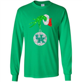 Amazing shirt Kentucky Wildcats Glitter Grinch Monogram Ornament Christmas Gift - Long Sleeve T-Shirt