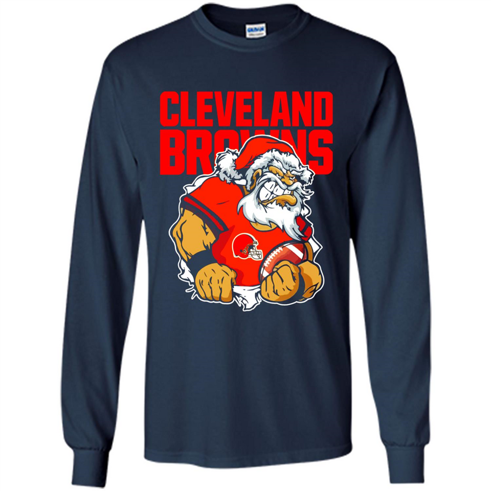 Grumpy Santa Claus Cleveland Browns Football Team PINGPONG