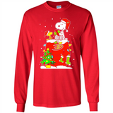 Anaheim Ducks Snoopy Ugly Christmas Sweaters - Sao chép - Long Sleeve T-Shirt