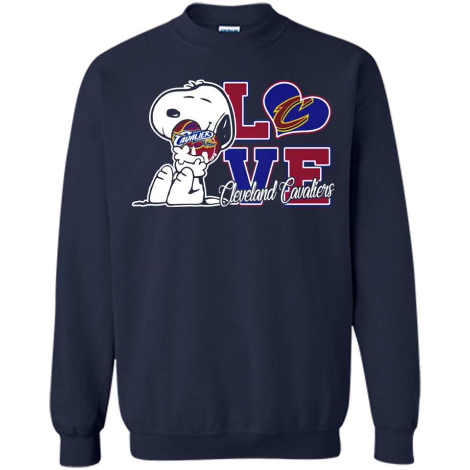 Snoopy loves NBA Cleveland Cavaliers - Sweatshirt
