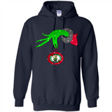 GRINCH HAND HOLDING BOSTON CELTICS NBA GLITTER CHRISTMAS PINGPONG
