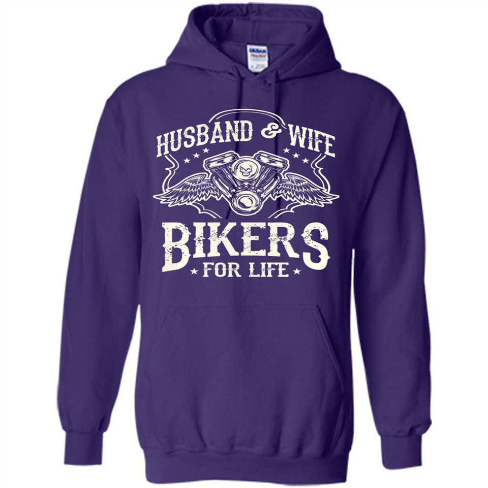 Husband & Wife Biker For Life Couple