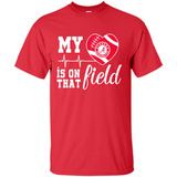 Alabama Crimson Football My Heart is on that Field - Shirt