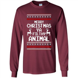 Merry Christmas ya filthy animal ulgy sweater PINGPONG