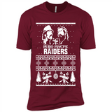 Puro Pinche Raiders Ugly Christmas Sweater - Premium Short Sleeve T-Shirt
