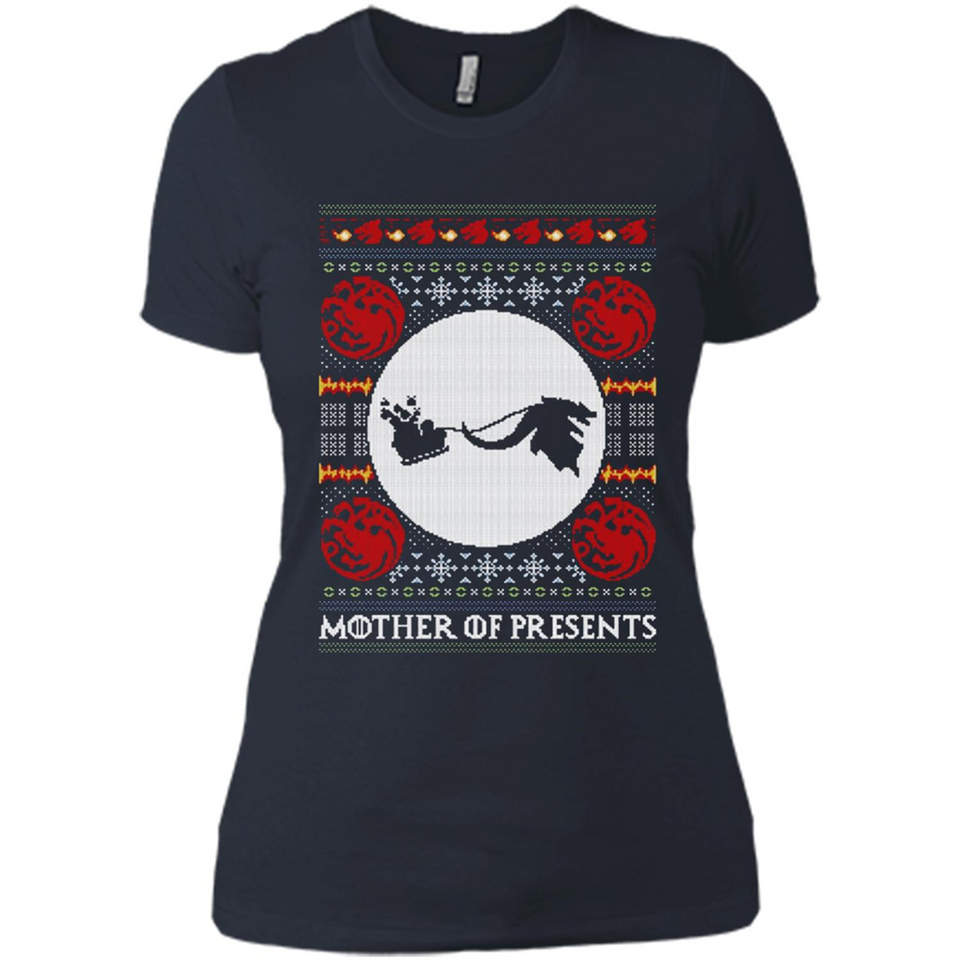 Mother Of Presents – Game of Thrones ugly christmas sweater - Ladies' Boyfriend T-Shirt