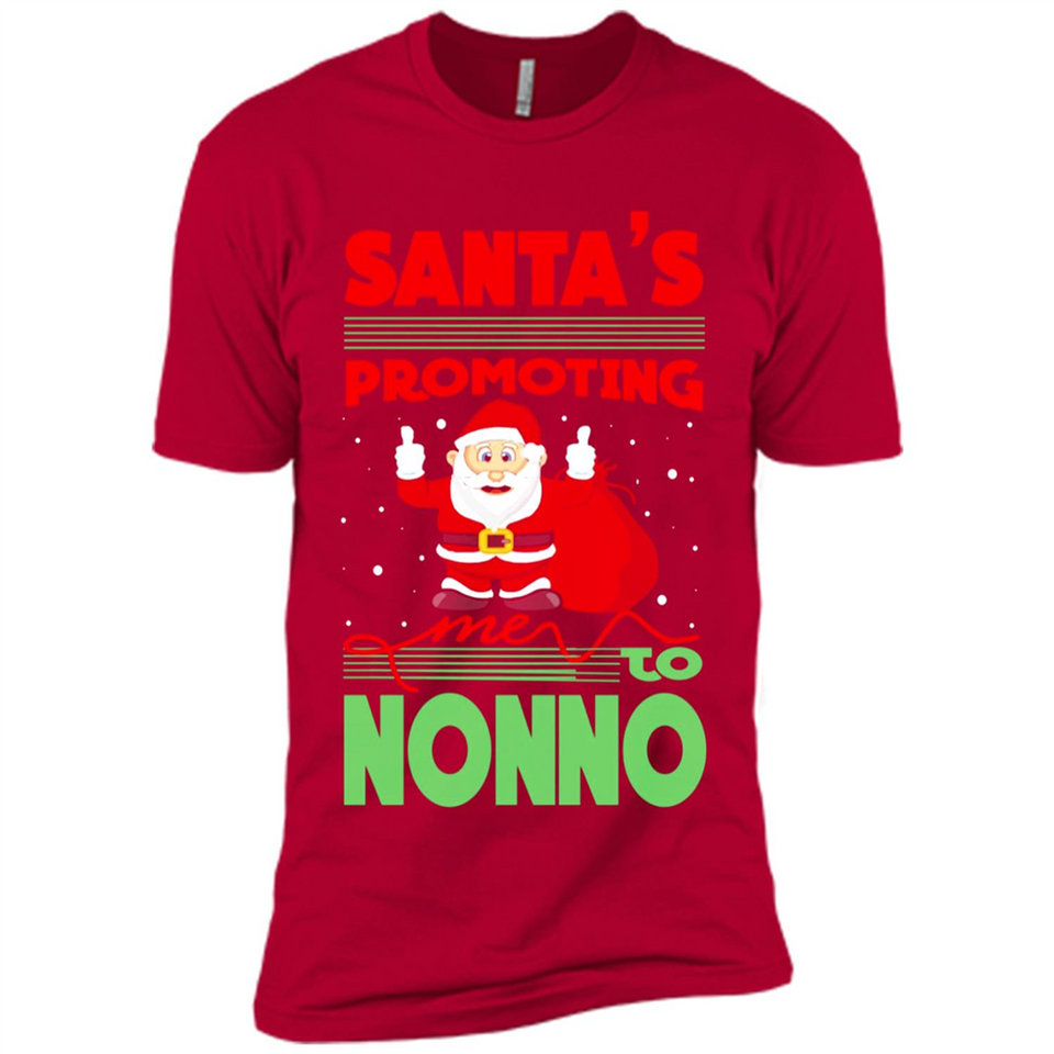 Santa's Promoting Me To Nonno - Premium Short Sleeve T-Shirt