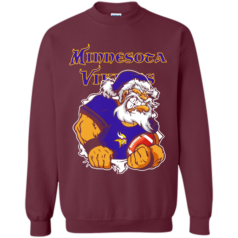 Grumpy Santa Claus Minnesota Vikings Football Team PINGPONG