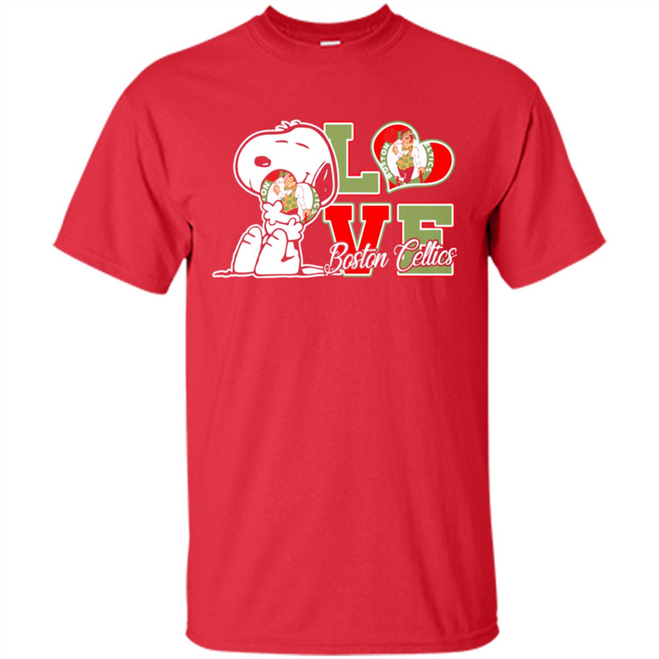 Snoopy loves NBA Boston Celtics - Shirt