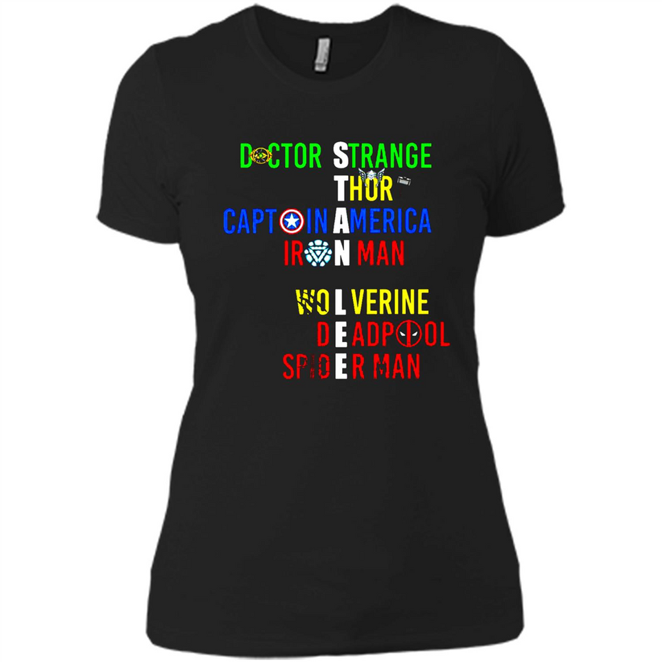 RIP Stan Lee Doctor Strange Thor Caption America Iron Man Shirt PINGPONG - Ladies' Boyfriend T-Shirt