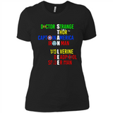 RIP Stan Lee Doctor Strange Thor Caption America Iron Man Shirt PINGPONG - Ladies' Boyfriend T-Shirt
