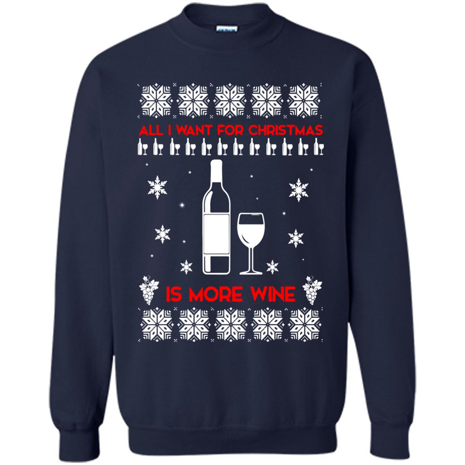 All I Want For Christmas is Wine Ugly sweater PINGPONG