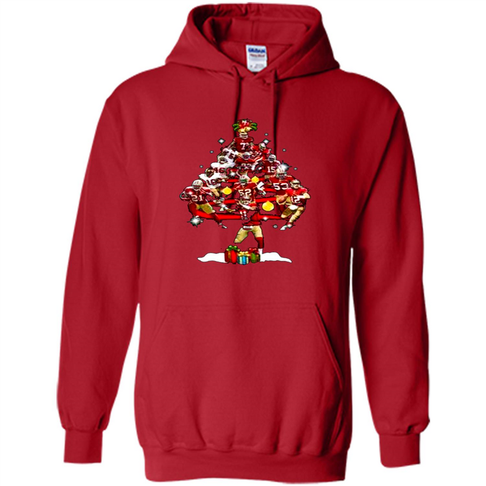 San Francisco 49ers Players Christmas Tree PINGPONG