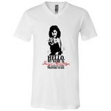Hello My Name Is Inigo Montoya You Killed My Father Prepare To Die MERCHCUTE - Canvas Unisex V-Neck