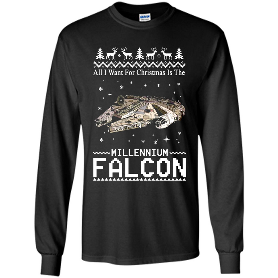 All I Want For Christmas Is The Millennium Falcon ugly PINGPONG