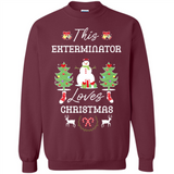 This Exterminator Loves Christmas Tree Shirt with Snowman