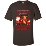 Never Underestimate An October Woman Watches Hallmark Movies Sweatshirt PINGPONG