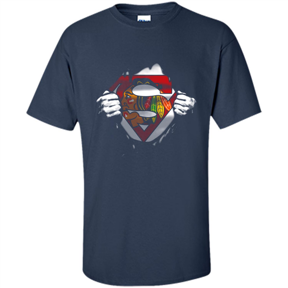 Chicago Blackhawks And Superman Fans - Shirt