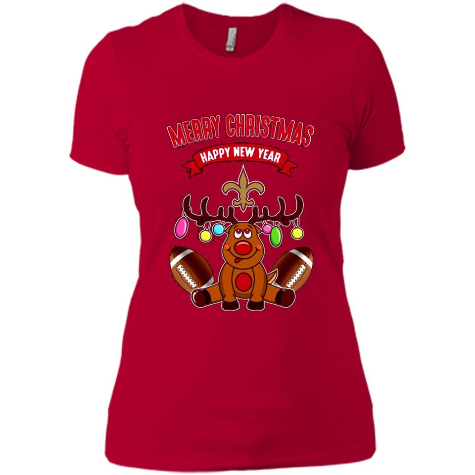 New Orleans Saints NFL Reindeer Funny Merry Christmas And Happy New Year