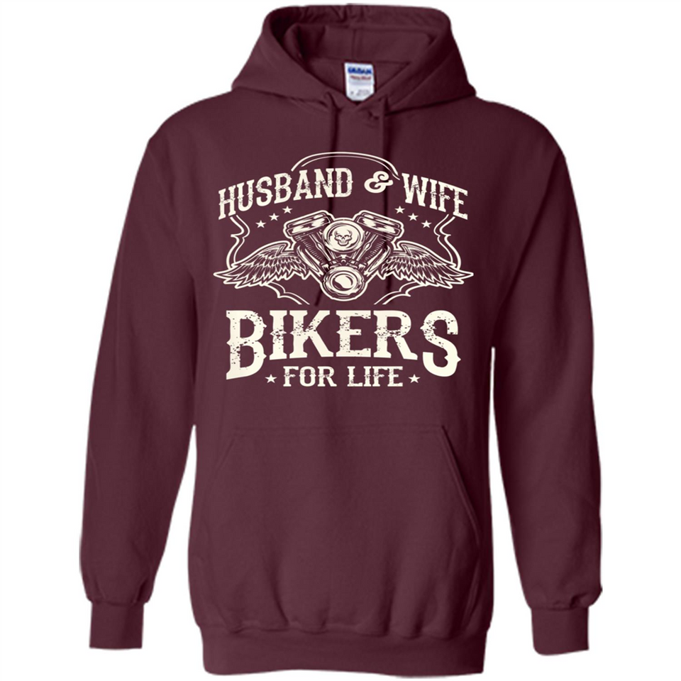 Husband & Wife Biker For Life Couple