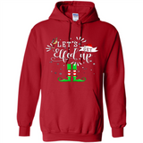 Let's Get Elfed Up Funny Drinking Wine Christmas Elf PINGPONG