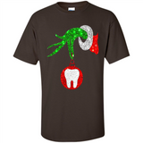 Christmas Nurse Grinch hand holding clinic dental ornament - Shirt