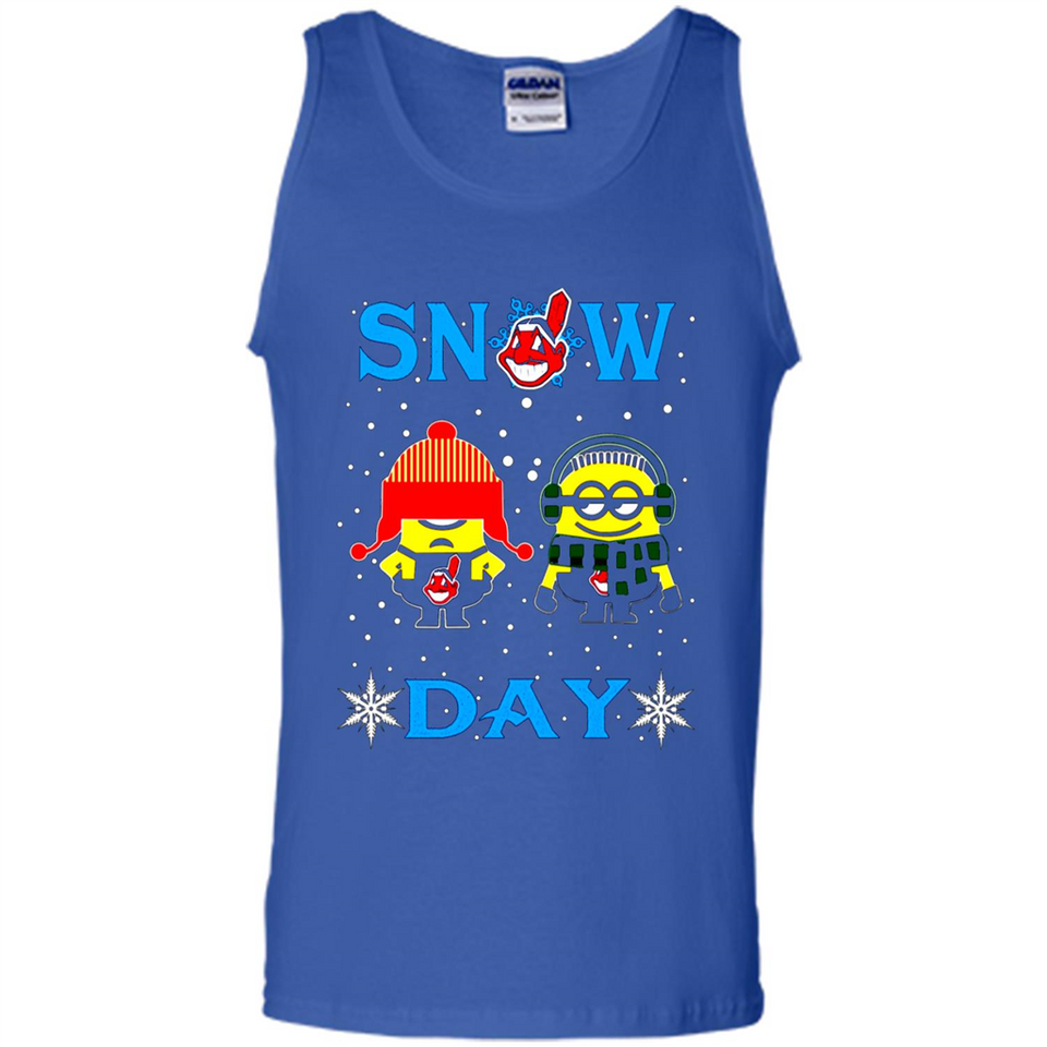 Snow Day Shirt For Cleveland Indians Vs Minion Fans pingpong