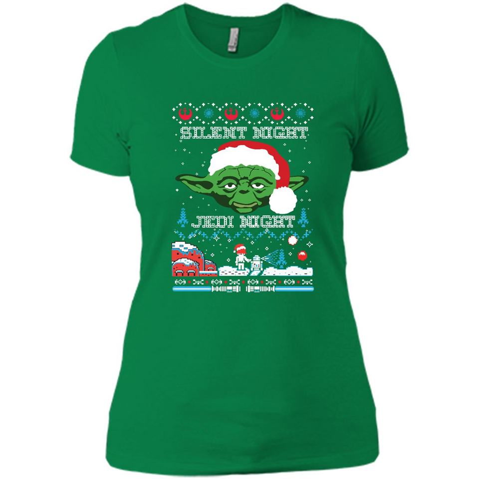 YODA SILENT NIGHT JEDI NIGHT CHRISTMAS UGLY SWEATER