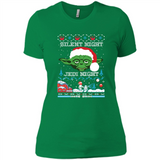 YODA SILENT NIGHT JEDI NIGHT CHRISTMAS UGLY SWEATER