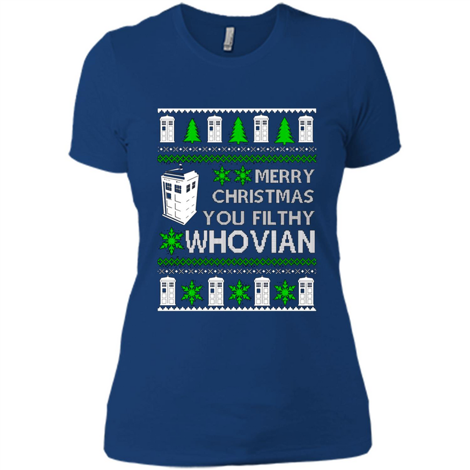 Merry Christmas You Filthy Whovian ugly sweater PINGPONG