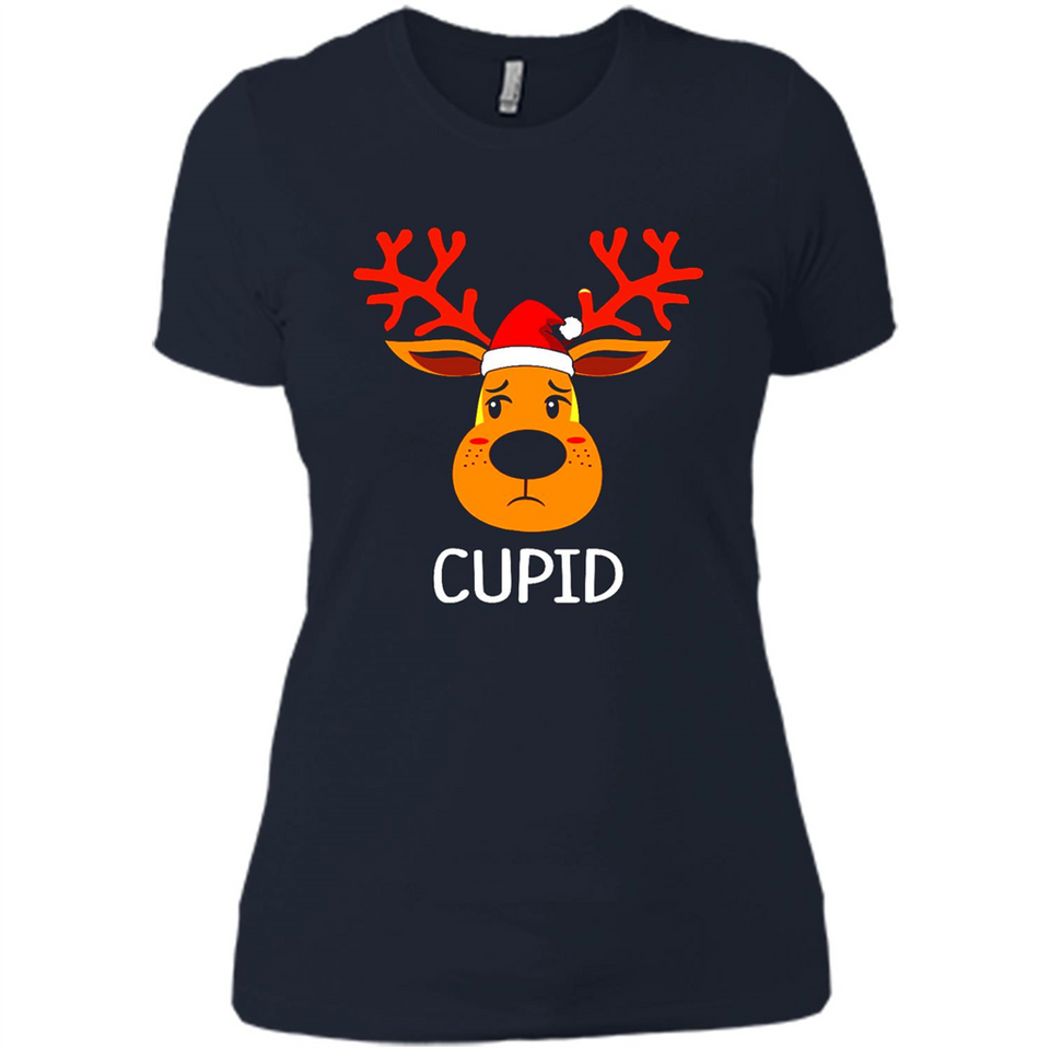 Cupid Santa Claus Funny Xmas Holiday T-Shirt - Ladies' Boyfriend T-Shirt