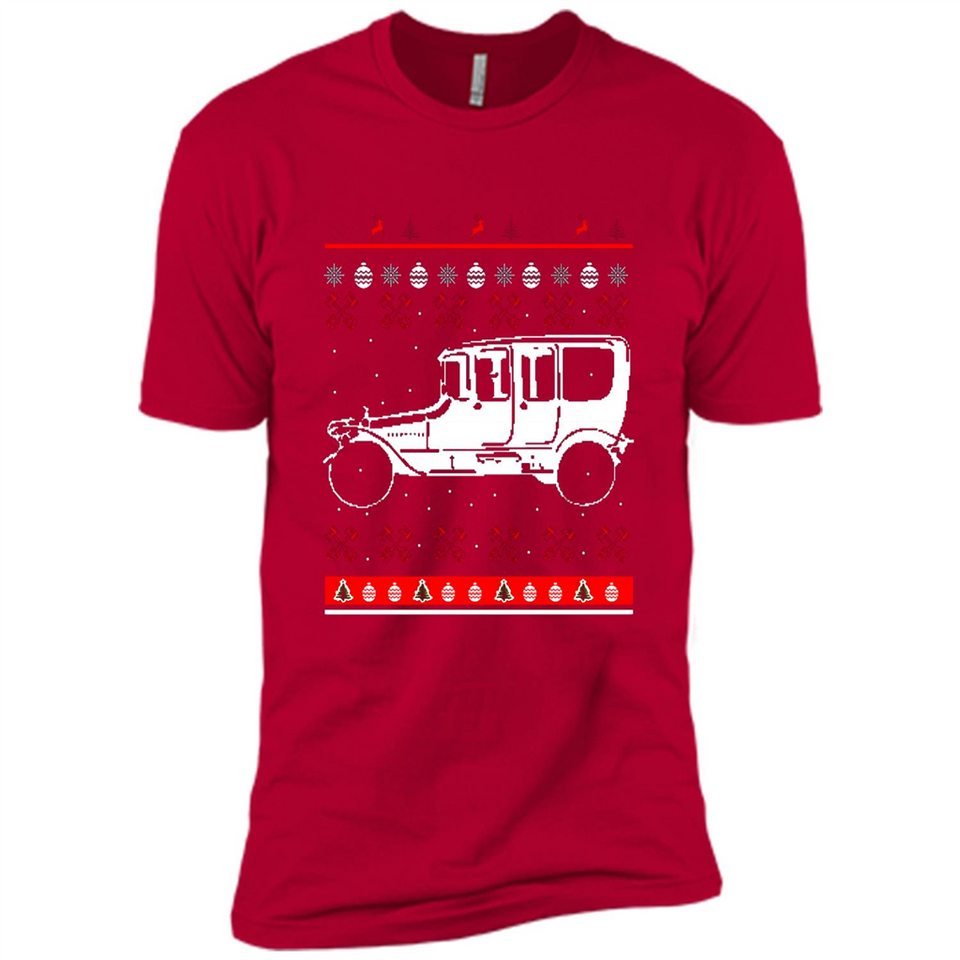 Christmas Ugly Sweater Automobile Ugly Christmas Sweater - Premium Short Sleeve T-Shirt