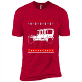 Christmas Ugly Sweater Automobile Ugly Christmas Sweater - Premium Short Sleeve T-Shirt