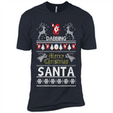 Dabbing Santa Ugly Christmas - Premium Short Sleeve T-Shirt