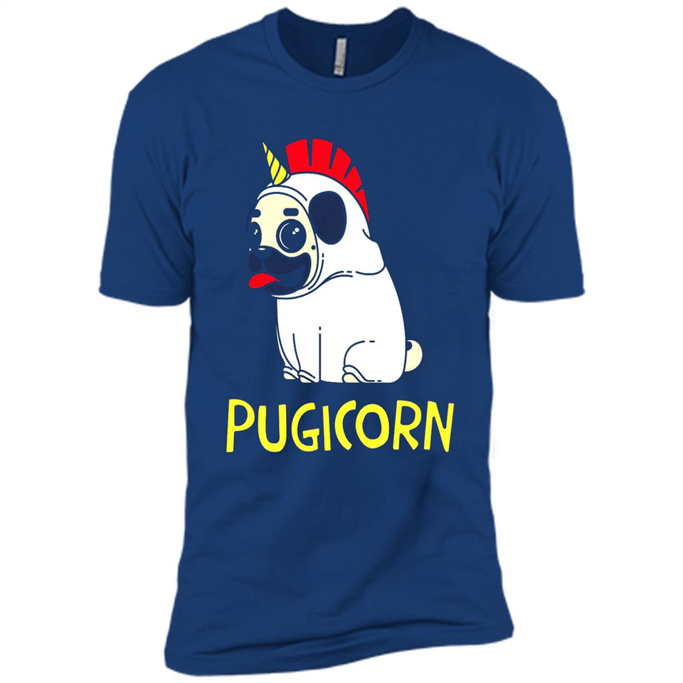Pugicorn Pug Unicorn Funny Shirt PINGPONG - Premium Short Sleeve T-Shirt