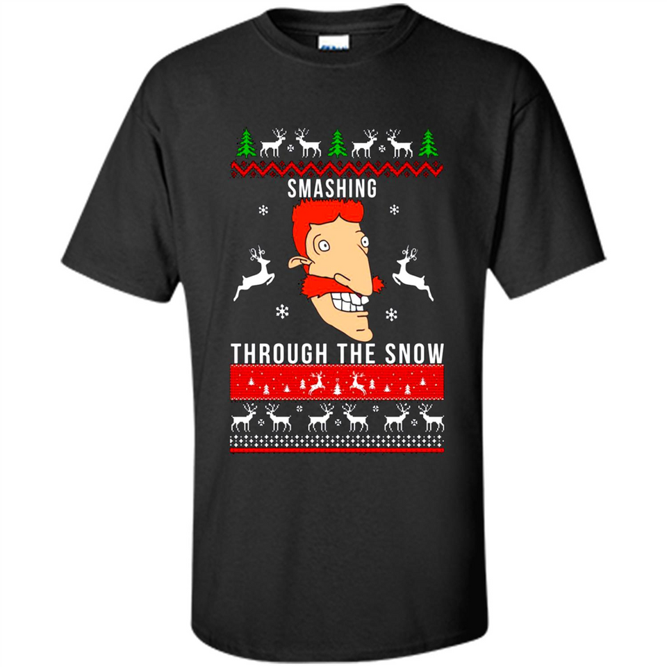 Nigel Thornberry Smashing through the snow Christmas sweatshirt PINGPONG