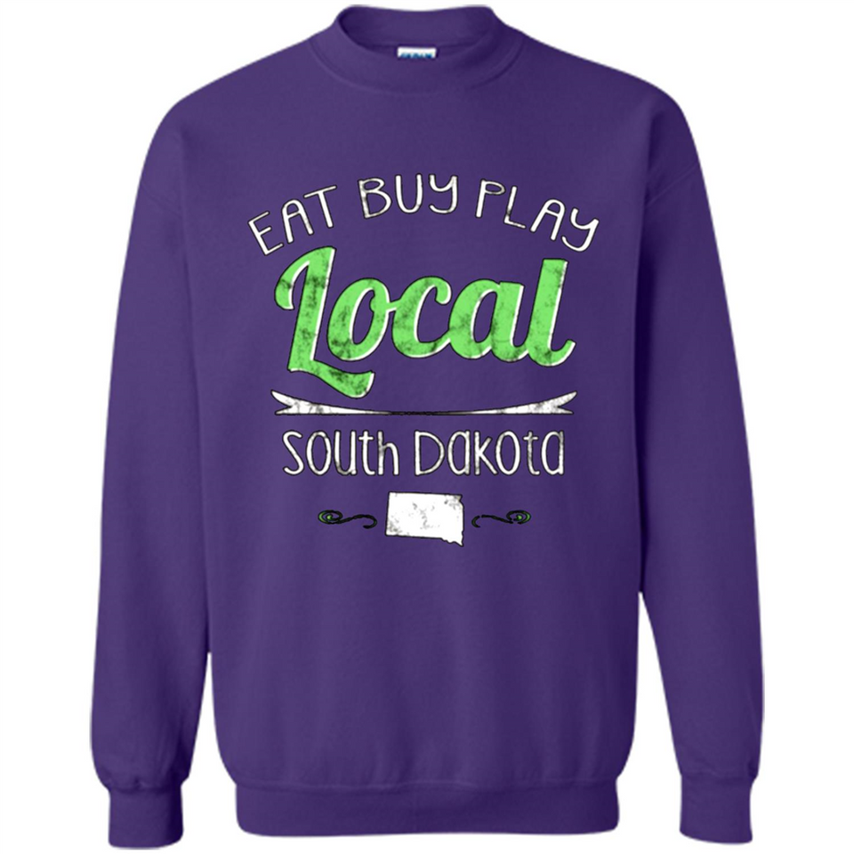 Eat Buy Play Local South Dakota Distressed PING PONG